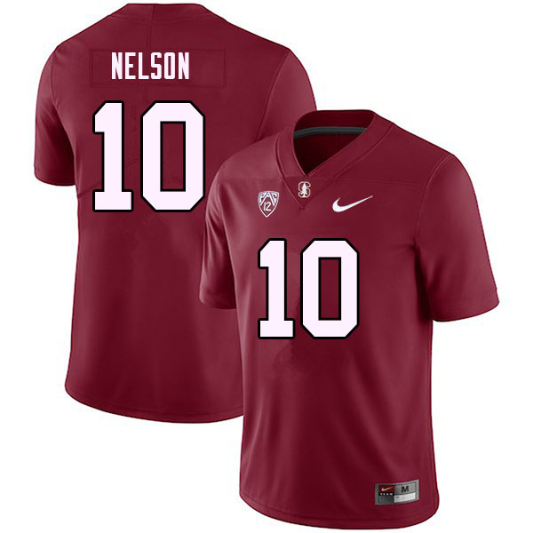 Women #10 Beau Nelson Stanford Cardinal College 2023 Football Stitched Jerseys Sale-Cardinal